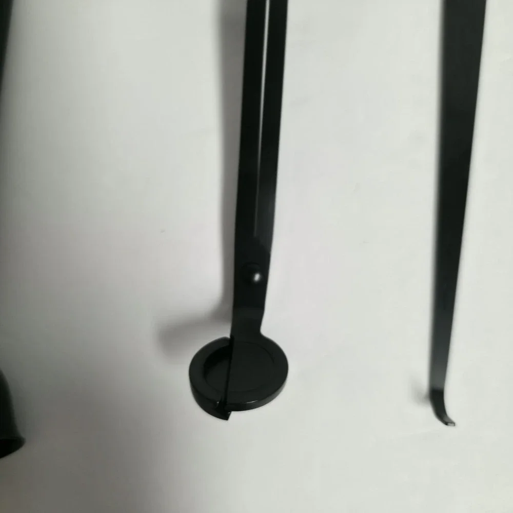 3pc Matte Black Candle Care Kit Trimmer Snuffer Wick Dipper Accessory Set New